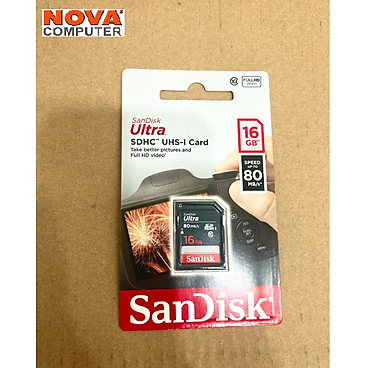 Mua Thẻ Nhớ SD SanDisk Ultra Class 10 16GB - 48MB/s - Hàng Chính Hãng tại Nova Computer