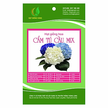 Hạt Giống Hoa Cẩm Tú Cầu Mix Golden Seeds 8 Hạt