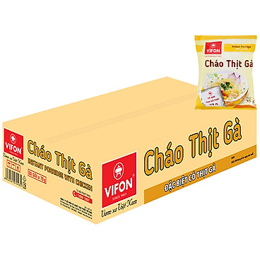 Thùng 50 Gói Cháo Thịt Gà Vifon 70G (Có Gói Thịt Gà...