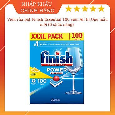 Mua Viên rửa bát Finish all in one 120 viên - 90 Viên finish All in 1 tại Siêu thị viên rửa bát châu âu