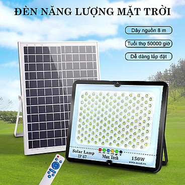 Mua Đèn năng lượng mặt trời MAXTECH bóng to 150w-200w-250w-300w- Đèn LED ngoài trời, Công nghệ cao - D1370 - 200w tại 24H Công Nghệ