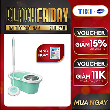 Trang Tổng Hợp Sản Phẩm Sale HOT Online Bộ cây lau nhà tự vắt thông minh xoay 360 độ sợi microfiber