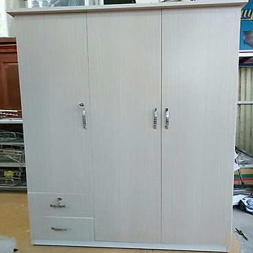 Tủ Quần Áo Bằng Nhựa Đài Loan 1,85M X1,25M X50Cm Các Màu