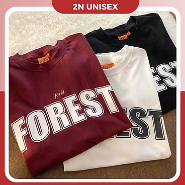 Mua Áo thun tay lỡ form rộng unisex - Áo phông nam nữ oversize - T shirt Forest b - Đen tại 2N Unisex