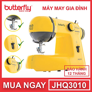 Mua Máy May Gia Đình Cơ Bản Butterfly JHQ3010 - Hàng Chính Hãng - Vàng tại TiGI HOUSE