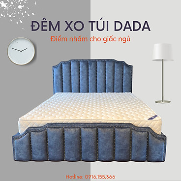 Mua Đệm Lò Xo Túi Độc Lập Tiêu Chuẩn Khách Sạn SB DADA - Dày 22cm - Hỗ Trợ Cho Người Bị Đau Lưng - Hàng Chuẩn Chính Hãng - Màu trắng - Size Đặt Theo Yêu Cầu tại DADA Official Store