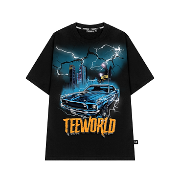 Mua Áo Thun Local Brand Teeworld Thunder Car T-shirt Trắng Đen Nam Nữ Form Rộng Unisex - L tại Teeworld Thế giới áo thun