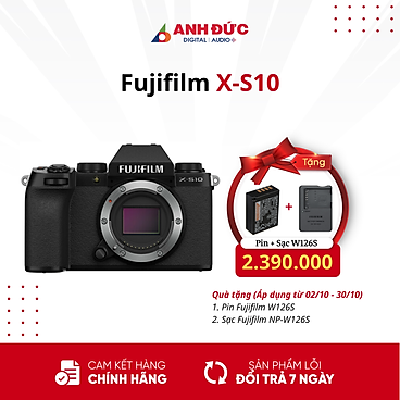 Mua Máy Ảnh Fujifilm X-S10 Black- Hàng Chính Hãng - Body tại Anh Đức Digital