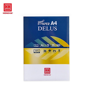 Mua Giấy in A4 Hồng Hà Delus 70gsm - 4960 tại Văn Phòng Phẩm Hồng Hà Official