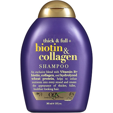 Dầu Gội OGX Thick Full Biotin & Collagen Shampoo 385ml
