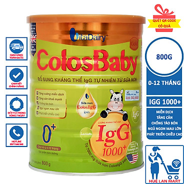 Sữa Bột VitaDairy ColosBaby Gold 0+ (800g)