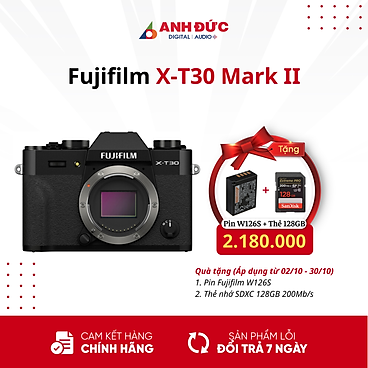 Mua Máy ảnh Fujifilm X-T30 Mark II Body/Kit - Hàng Chính Hãng - + Lens XF 18-55mm Black tại Anh Đức Digital