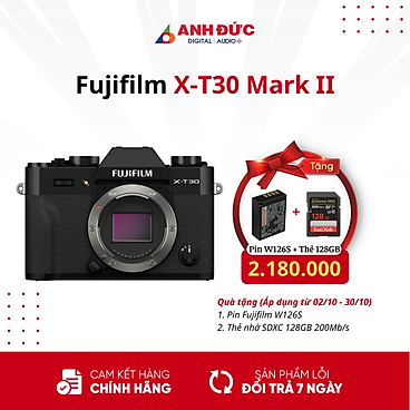 Mua Máy ảnh Fujifilm X-T30 Mark II Body/Kit - Hàng Chính Hãng - + Lens XC 15-45mm Black tại Anh Đức Digital