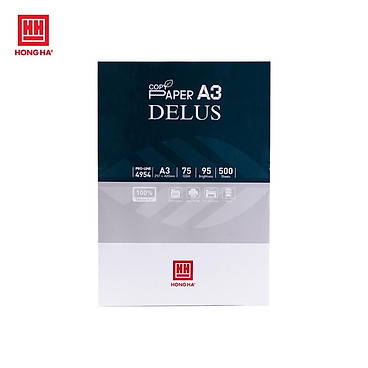 Mua Giấy A3 định lượng 75gsm, giấy in/photo Hồng Hà Delus - 4954 tại Nhà sách Chi An