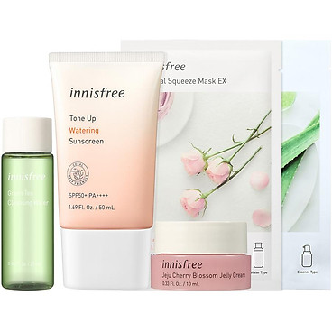 Combo Chống Nắng &Amp; Dưỡng Sáng Da Innisfree Tone Up Suncream Combo - 278002387