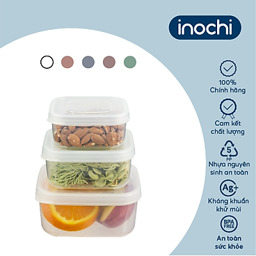 Mua Bộ 3 hộp thực phẩm vuông Hokkaido 50010002000ml -...