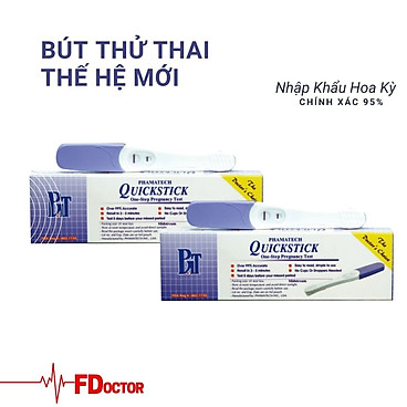 Bộ 2 Hộp Bút Thử Thai Nhanh Quickstick Midstream Thế Hệ Mới...