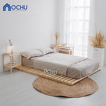 Giường Ngủ Pallet Gỗ Thông OCHU - Nancy Bed - Natural