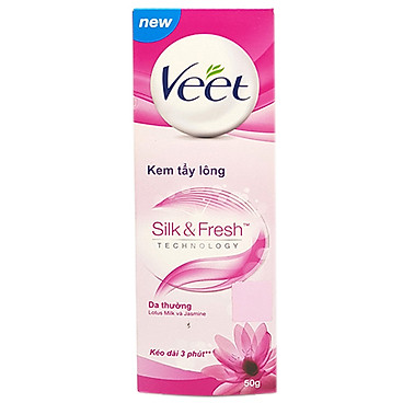 Kem Tẩy Lông Dành Cho Da Thường VEET Silk & Fresh Normal...