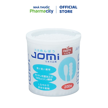 Mua Tăm bông kháng khuẩn Jomi (200 chiếc) tại Pharmacity Flagship Store