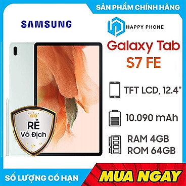 Máy tính bảng Samsung Galaxy Tab S7 FE (4GB/64GB) - Hàng chính hãng - Đã kích hoạt bảo hành điện tử