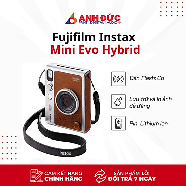 Mua Máy ảnh chụp lấy liền dùng thẻ nhớ Fujifilm Instax Mini Evo - Hàng chính hãng - Nâu (Brown) - Only Máy tại Anh Đức Digital