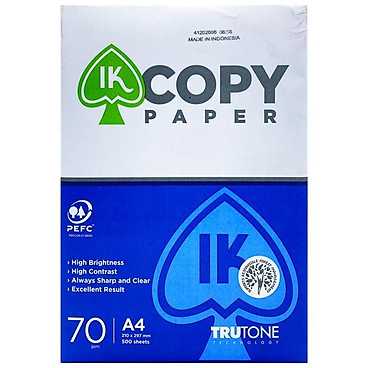Mua Giấy Photo IK Copy A4 70gsm (500 Tờ) tại Nhà sách Fahasa