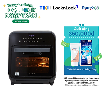 Nồi Chiên Không Dầu PHILIPS HD9200/90 4.1L - Chính Hãng 2 Lò nướng chân không kết hợp chức năng hấp Lock&Lock EJF693GRY Steam Air Fryer Oven (12.5 Lít) - Hàng chính hãng