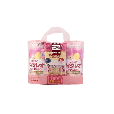 Mua [COMBO 2 TẶNG 5 GÓI] Sữa Bột Glico Icreo Balance Milk 0M Cho Bé 0-12 Tháng (2x800g/Lon) tại Tiki Trading
