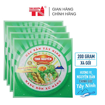 Bộ 4 Bánh Tráng Tây Ninh Tinh Nguyên (200g)