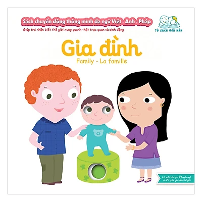 Sách chuyển động thông minh - Song ngữ A-V: Family - Gia đình 