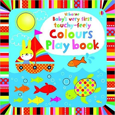 Sách tương tác tiếng Anh - Usborne Baby's very first touchy-feely Colours Play book
