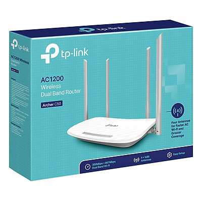 Bộ Phát Wifi TP-Link Archer C50 Băng Tần Kép AC1200 - Hàng Chính Hãng