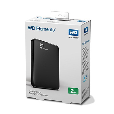 Ổ Cứng Di Động WD Elements 2TB 2.5 USB 3.0 - WDBU6Y0020BBK - Hàng chính hãng
