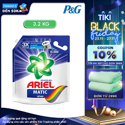 Nước Giặt Ariel Matic Dạng Túi