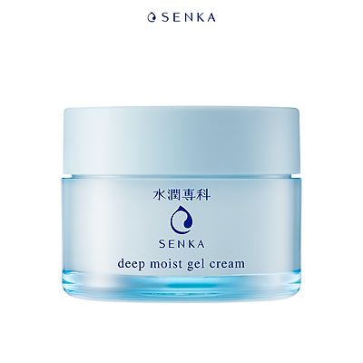 Bộ sữa rửa mặt dạng gel dịu nhẹ và Mặt Nạ Ngủ Cấp Ẩm Chuyên Sâu Senka (Senka Perfect Gel Gentle Wash và Senka Deep Moist Gel Cream 50G)