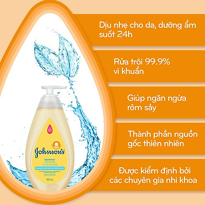 Sữa tắm gội toàn thân Johnson's Baby (500ml)