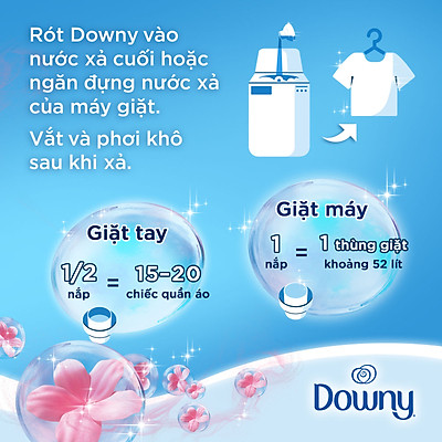 Nước Xả Vải DOWNY Đam Mê/ Huyền Bí/ Nắng Mai/ Đóa Hoa Thơm Ngát/ Đóa Hoa Ngọt Ngào/Làn Gió Mát/Hương Lavender