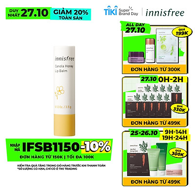 Son Dưỡng Môi Innisfree Canola Honey Lip Balm 3.5G - 131170566