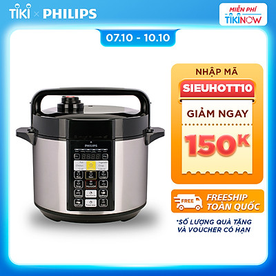 Nồi Áp Suất Điện Tử Philips HD2136 (5L) - Hàng Chính Hãng