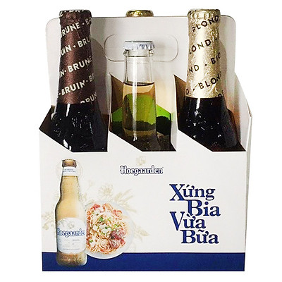 Lốc 6 chai bia Beers of the world (Leffe, Hoegaarden, Corona, Budweiser, Stella Artois)