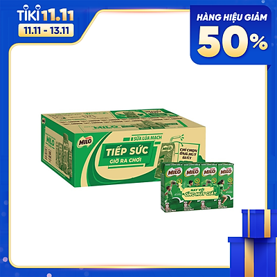 Thùng 48 Hộp Sữa Nestlé MILO Nước (180ml / Hộp)