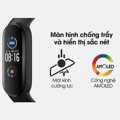 Vòng Tay Thông Minh Xiaomi Mi Band 5 Hàng Chính Hãng