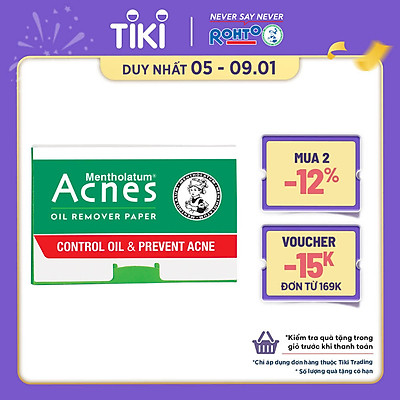 Giấy Thấm Dầu Acnes Oil Remover Paper (100 Tờ)