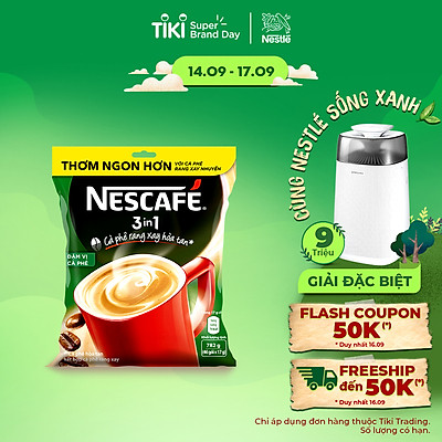 Túi 46 Gói Nescafé Đậm Vị Cà Phê (17g)