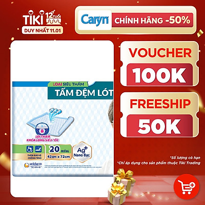 Tấm Đệm Lót Siêu Thấm Caryn (20 Miếng)