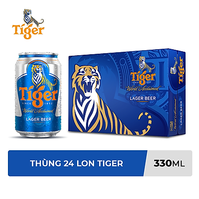 Thùng Bia Tiger 24 Lon (330ml / Lon)