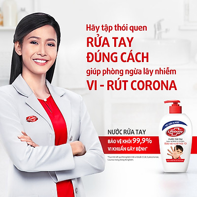 Nước rửa tay Lifebuoy bạc bảo vệ 500G