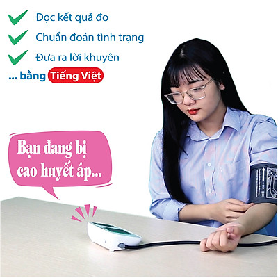 Máy đo huyết áp bắp tay điện tử Yamada Nhật Bản - công nghệ Assistant+ giọng nói tiếng Việt, đọc kết quả, cảnh báo nhịp tim Heart Link, đo chính xác, thiết kế cao cấp