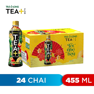 Thùng 24 Chai Trà Ô Long Tea+ Plus (455ml / Chai)